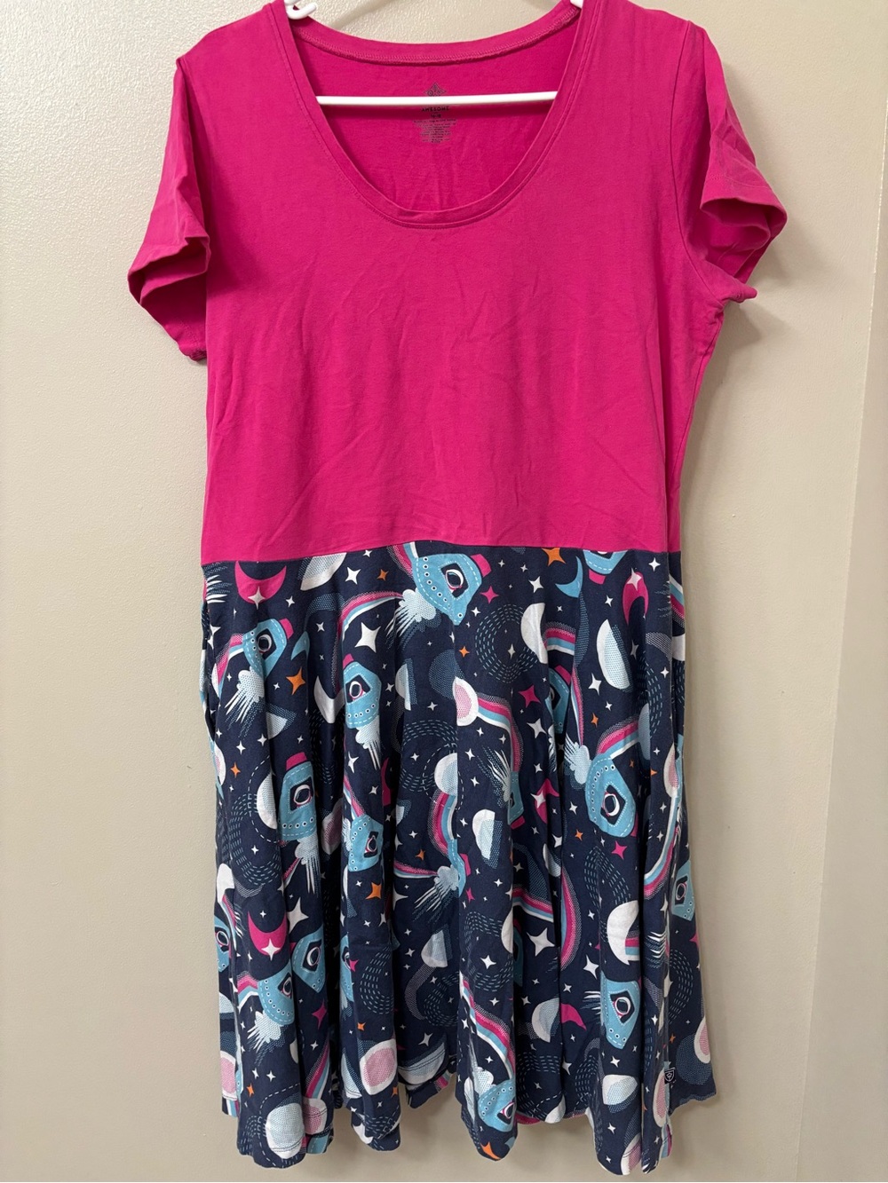 Princess Awesome Adult size 16-18 twirler dress “Star Search” astronauts pattern